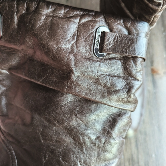 RUDSAK Brown Leather Slouch Ankle Boots - Size 39 - Picture 11 of 12